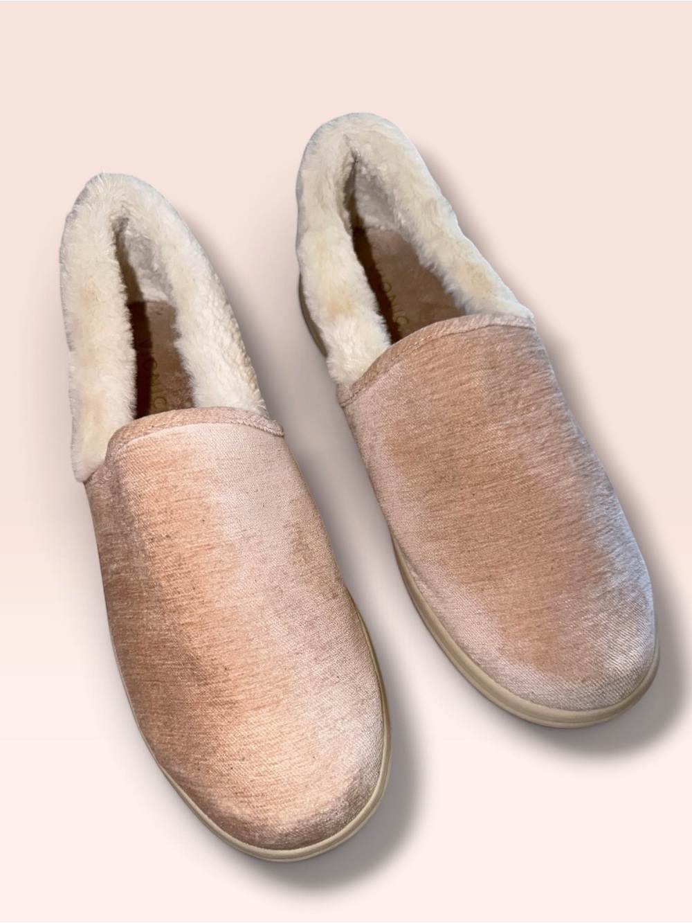 Vionic Clare Slip-On Fleece Lined Slippers - Light Pink - Picture 3 of 9